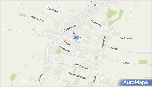 Rybna gmina Czernichów, Cisowa, mapa Rybna gmina Czernichów