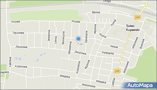 Solec Kujawski, Cicha, mapa Solec Kujawski