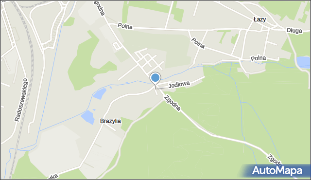 Starachowice, Cisowa, mapa Starachowic