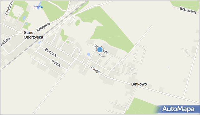 Stare Oborzyska, Cisowa, mapa Stare Oborzyska