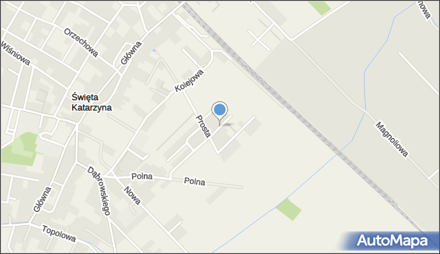 Święta Katarzyna gmina Siechnice, Cicha, mapa Święta Katarzyna gmina Siechnice