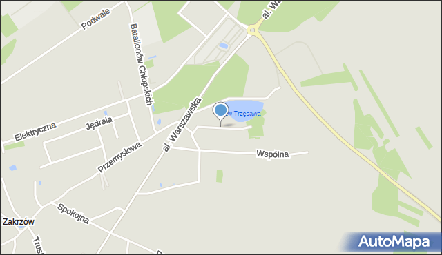 Tarnobrzeg, Cichy Kącik, mapa Tarnobrzegu