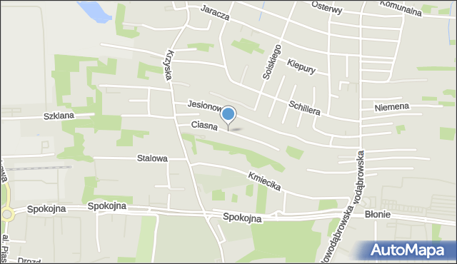 Tarnów, Ciasna, mapa Tarnów