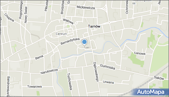 Tarnów, Cicha, mapa Tarnów