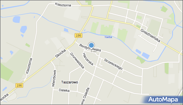 Wągrowiec, Cicha, mapa Wągrowiec