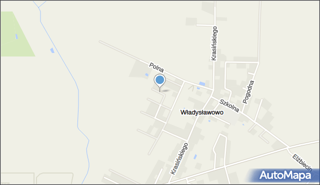 Władysławowo gmina Opinogóra Górna, Cicha, mapa Władysławowo gmina Opinogóra Górna