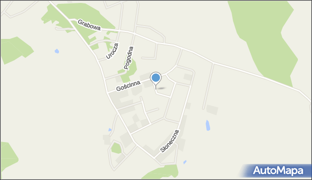 Wójtowo gmina Barczewo, Cicha, mapa Wójtowo gmina Barczewo