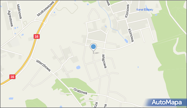 Wójtowo gmina Barczewo, Cisowa, mapa Wójtowo gmina Barczewo