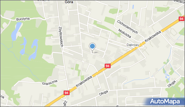 Zbylitowska Góra, Cichy Kącik, mapa Zbylitowska Góra