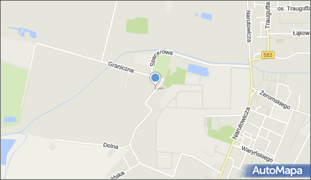 Żychlin powiat kutnowski, Cicha, mapa Żychlin powiat kutnowski