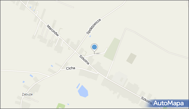 Abramów powiat lubartowski, Cmentarna, mapa Abramów powiat lubartowski