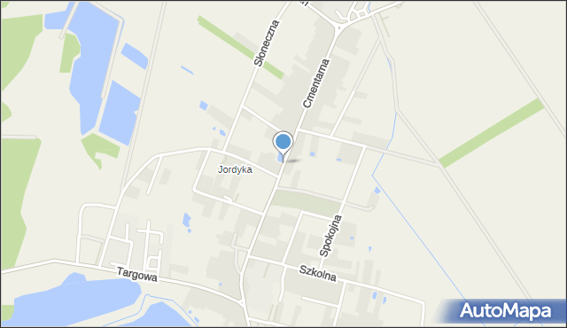Adamów powiat łukowski, Cmentarna, mapa Adamów powiat łukowski