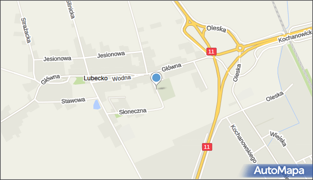 Lubecko, Cmentarna, mapa Lubecko