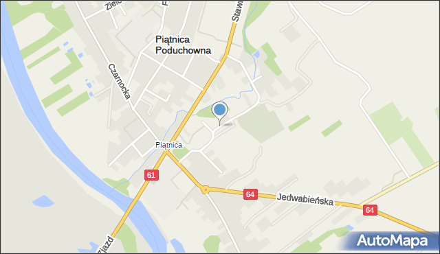 Piątnica Poduchowna, Cmentarna, mapa Piątnica Poduchowna