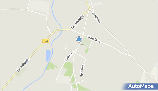 Przyrów, Cmentarna, mapa Przyrów