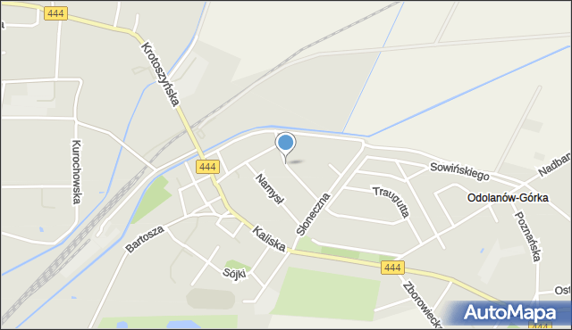 Odolanów powiat ostrowski, Cofalskiego, mapa Odolanów powiat ostrowski