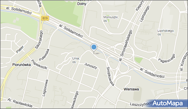 Lublin, Ćwiklińskiej Mieczysławy, mapa Lublina
