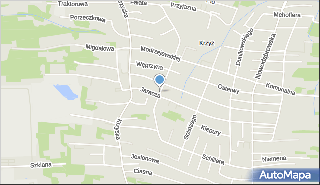 Tarnów, Ćwiklińskiej Mieczysławy, mapa Tarnów