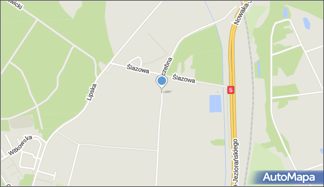 Wrocław, Ćwiczebna, mapa Wrocławia