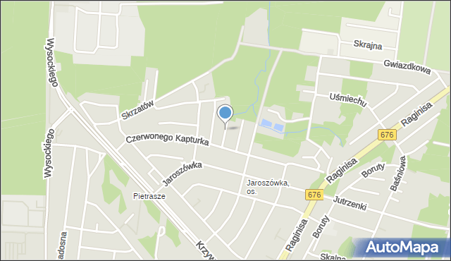 Białystok, Cypiska, mapa Białegostoku