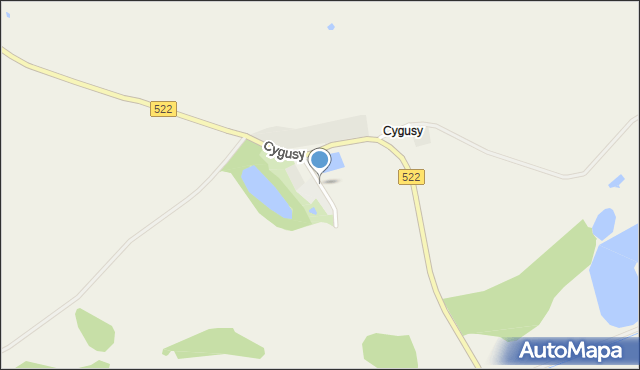 Cygusy, Cygusy, mapa Cygusy