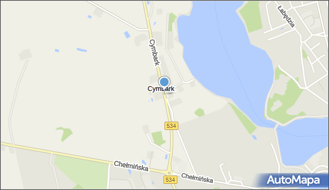 Cymbark, Cymbark, mapa Cymbark