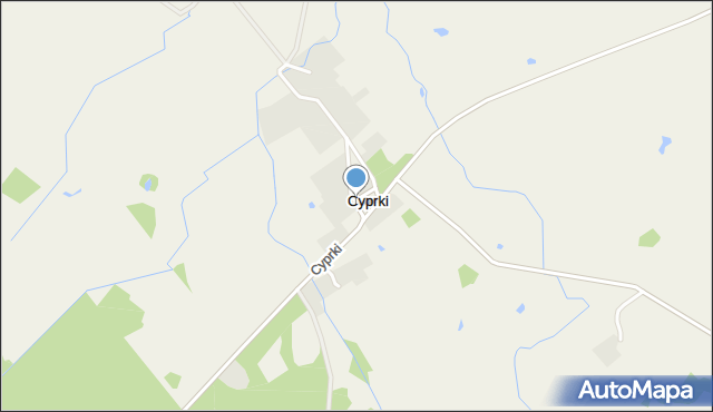 Cyprki, Cyprki, mapa Cyprki