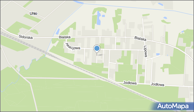 Czosnówka, Cyprysowa, mapa Czosnówka