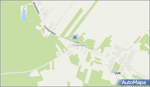 Dyle, Cyncynopol, mapa Dyle