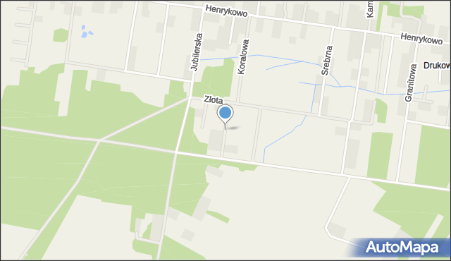 Henrykowo gmina Grabówka, Cyrkoniowa, mapa Henrykowo gmina Grabówka