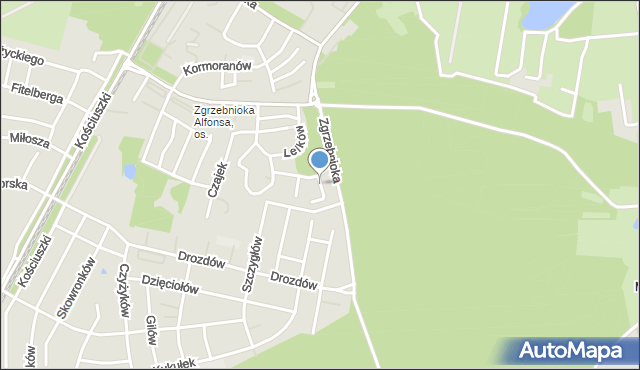 Katowice, Cyranek, mapa Katowic