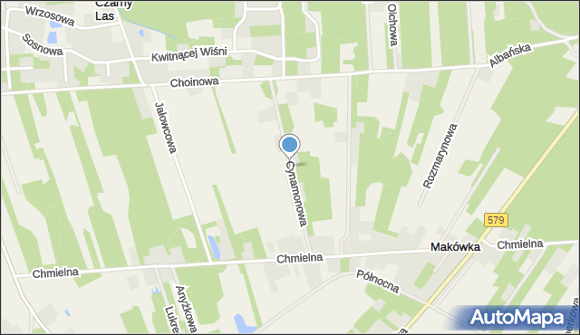 Makówka gmina Grodzisk Mazowiecki, Cynamonowa, mapa Makówka gmina Grodzisk Mazowiecki