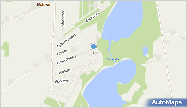 Mstowo, Cytrynowa, mapa Mstowo