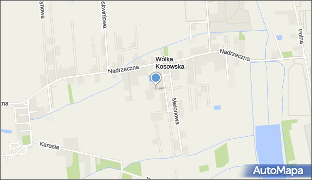 Wólka Kosowska, Cytrynowa, mapa Wólka Kosowska