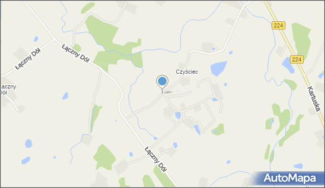 Będargowo gmina Szemud, Czyściec, mapa Będargowo gmina Szemud