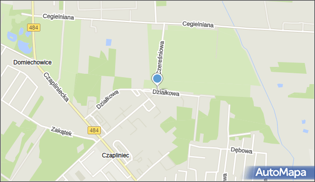 Bełchatów, Czereśniowa, mapa Bełchatów