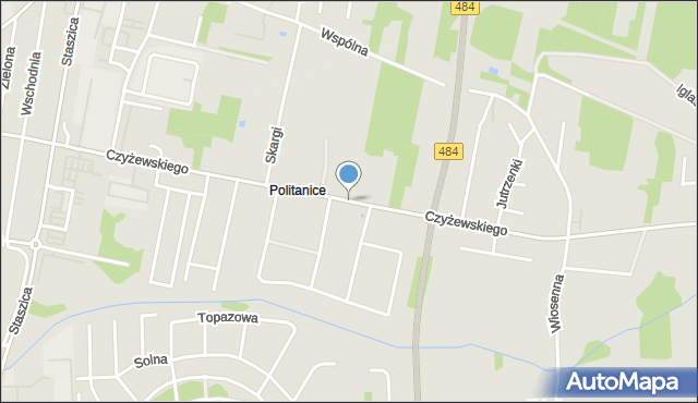 Bełchatów, Czyżewskiego, gen., mapa Bełchatów