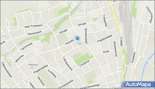 Bielsko-Biała, Czecha Bronisława, mapa Bielsko-Białej