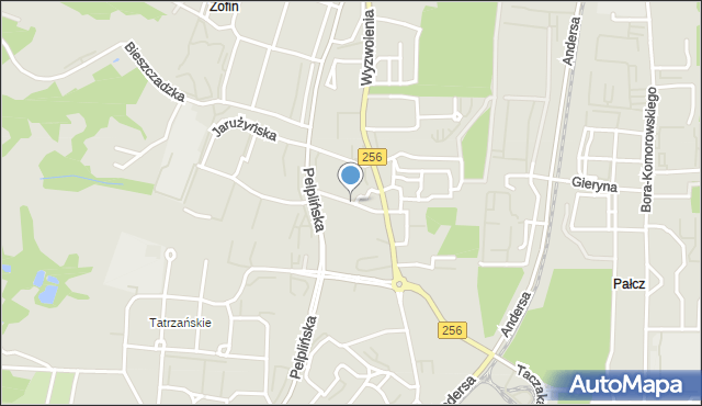 Bydgoszcz, Czarlińskich, mapa Bydgoszczy