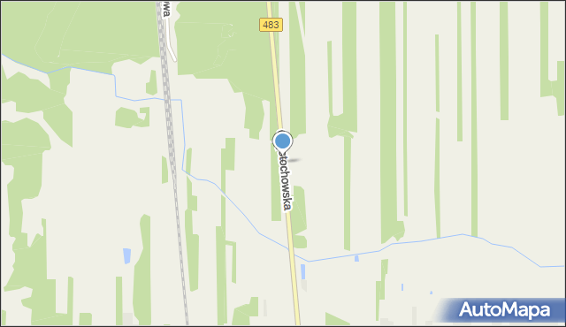 Cykarzew Północny, Częstochowska, mapa Cykarzew Północny