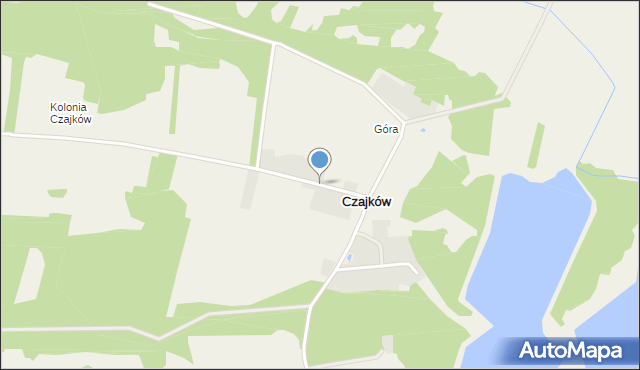 Czajków gmina Wodynie, Czajków, mapa Czajków gmina Wodynie