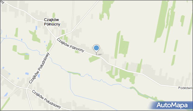 Czajków Północny, Czajków Północny, mapa Czajków Północny