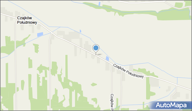 Czajków Południowy, Czajków Południowy, mapa Czajków Południowy