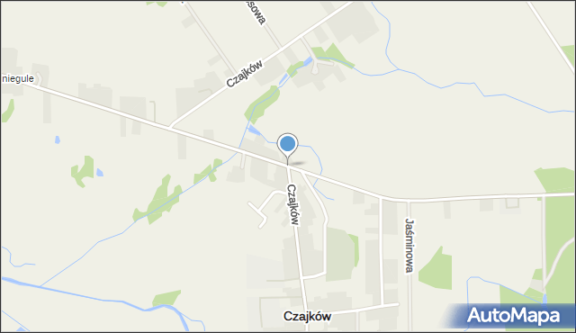 Czajków powiat ostrzeszowski, Czajków, mapa Czajków powiat ostrzeszowski
