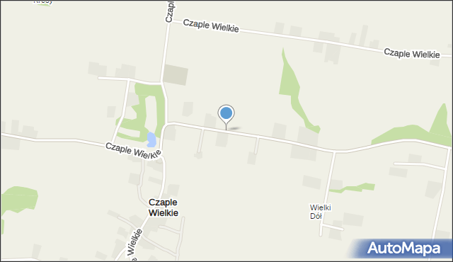 Czaple Wielkie, Czaple Wielkie, mapa Czaple Wielkie