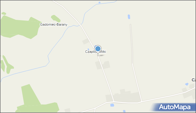 Czaplice-Kurki, Czaplice-Miłki, mapa Czaplice-Kurki