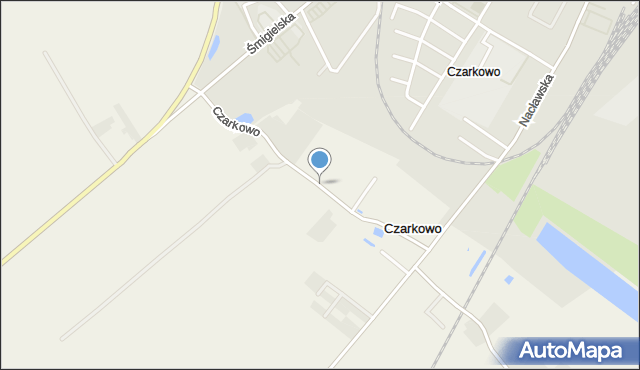 Czarkowo gmina Kościan, Czarkowo, mapa Czarkowo gmina Kościan