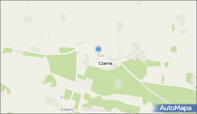 Czarnia gmina Kadzidło, Czarnia, mapa Czarnia gmina Kadzidło