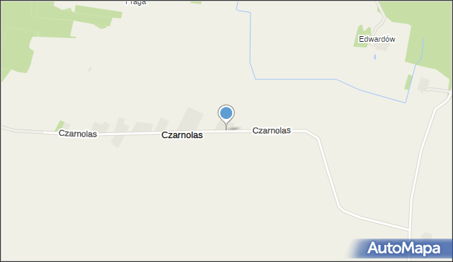 Czarnolas gmina Ciepielów, Czarnolas, mapa Czarnolas gmina Ciepielów