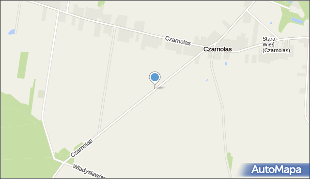 Czarnolas gmina Policzna, Czarnolas, mapa Czarnolas gmina Policzna